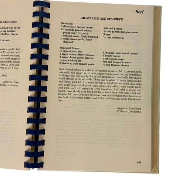 Down The Bayou Cookbook A Collection of Favorite Cajun Recipes Spiral Bound 1998 - Picture 9 of 13